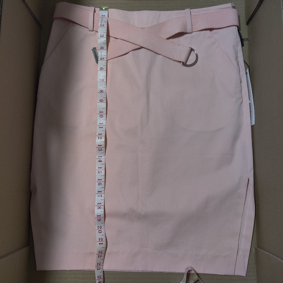 🆕 Susana Moraco Ballet/ Baby Pink cotton Midi skirt with pockets and belt (4) - Picture 12 of 14
